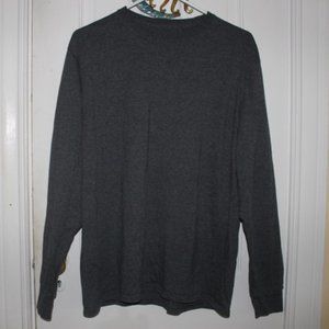 Gray Long Sleeve Crew Neck